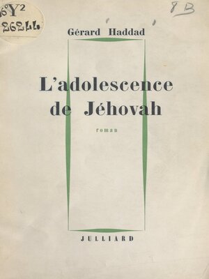 cover image of L'adolescence de Jéhovah
